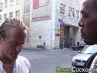 blonde babe dominates old cuck with monster bbc ride