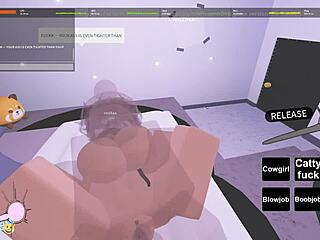 عاهرة روبلوكس تتناك في ثلاث مشاهد جامحة