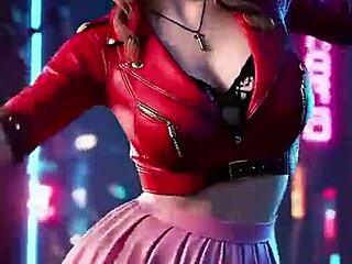 Aerith dances cheerfully twice in uncensored 3D hentai fantasy