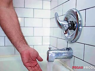 la ptite blonde gets roughly fucked by big cock under the shower pegas productions