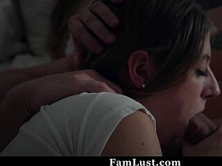Bite du beau-papa se réveille sur gros cul de fille qui grind en POV tabou