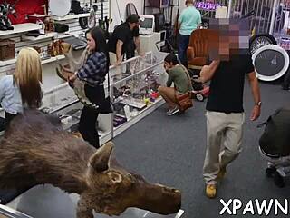 her snatch gets screwed hard till she licks balls in rough reality fuck!