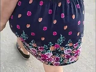 😈 Polowanie na uliczne dojrzałe dziwki wyginające się na sloppy public klapsy