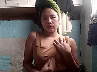 asian girl next door teases tiny tits in sheer 😍 full clip