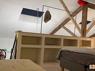 Stella's petite frame craves that deep anal pounding in lingerie