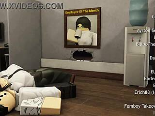 full office quickie pounding my submissive teen gf's pussy doggystyle 😈 bent over monster cock pov