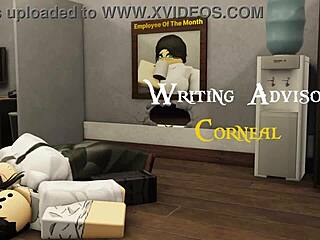 full office quickie pounding my submissive teen gf's pussy doggystyle 😈 bent over monster cock pov