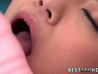 Asian Newbie Fondles Fake Cocks in Dripping Wet Vagina Uncensored