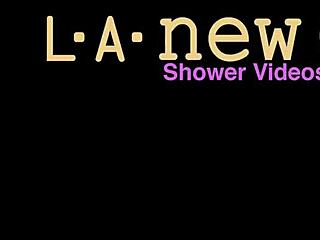 Elegant Czech model slips into a steamy bath, teasing her sensual curves on camera.