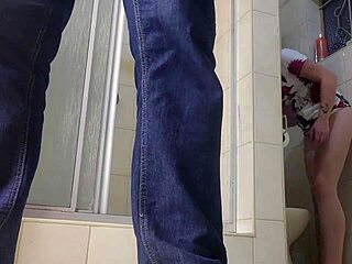 imagine her flashing shaved pussy upskirt while sucking monster cock