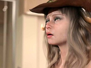 watch her massive tits bounce in wild cowgirl expansion ride 🍼🤠