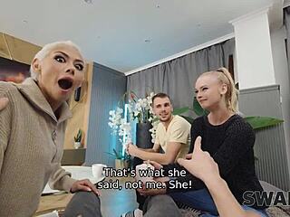 A Young Couple Seduces Girl For Threesome While Boyfriend Watches