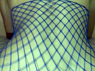 Curly Slut Fucks Hard In Homemade Stockings Action!