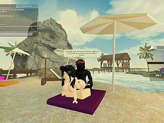 Dziwka z Nowej Zelandii jeździ na potwornym czarnym kutasie na czworaka z trzęsącą dupą