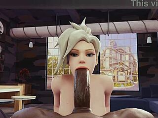 Overwatch Mercy's blonde compilation hints at steamy big cock moments