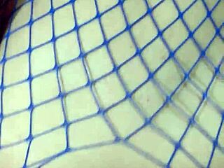 Curly Slut Fucks Hard In Homemade Stockings Action!