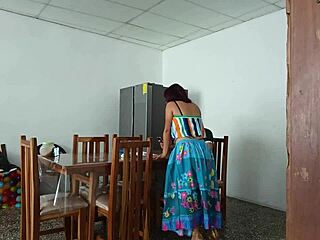 Sinful Latina Maid Spreads Cute Pussy For Daddy Domination