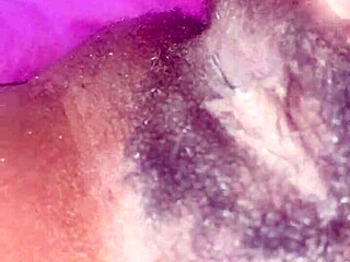 Behold My Bushy Hairy Black Ebony Pretty Pussy Up Close!