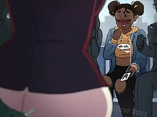 tu po drugiej stronie... odkrywa że nie jest jedyną nastolatką 18+ w hentai anime rżniętą