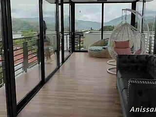 curvy colombian anissamiller's big ass shakes as she fucks stepbrother to facial cumshot