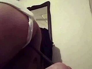 Alondra Marin rams huge consolador deep in trans ass wildly