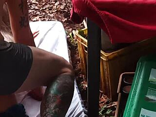 Blonde prostitute's ass toyed hard in amateur fuck doll anal masturbation frenzy