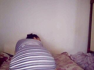 you stuffing a vibrator in this horny teen's wet pussy while she dances for cock?