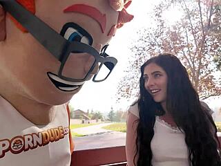 Theodora Day's Big Tits Meet Monster Cock in Porndudecasting Deepthroat Doggystyle