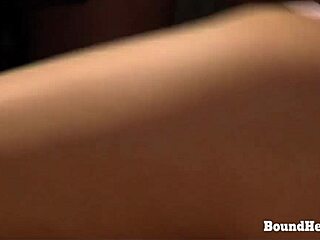 Bound blonde slave hints at whipping cravings