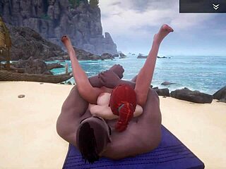 Голяма путена милф Serenia разкъсва голям черен хуй на плажа!!