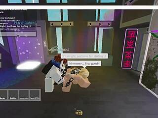 slutty roblox bitch GETS POUNDED in ANAL and BLOWJOB game footage