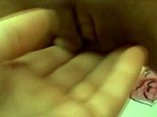 wanna watch this beauty's big tits bounce while i finger her wet shaved pussy