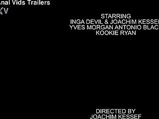 Tattooed nympho inga devil wrecked by 4 bbcs 🍆💦