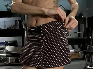 ever wonder how a slut handles sybian machines in the shop?