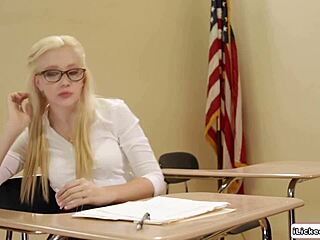 Busty milf dp fucks teen student hairy pussy