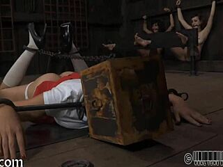 Bojuje svázaná v provazech v intenzivní bondage scéně