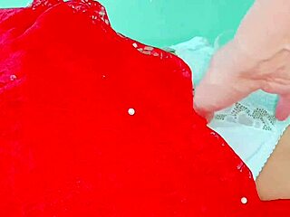 Red Sharee Stepmom Wears Saree for Dirty Hindi Talk Cowgirl Ride Creampie and Doggystyle Deepthroat