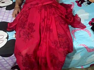 Sexy Indian bhabhi's big natural tits bounce as lucky man bangs chubby hairy pussy rough