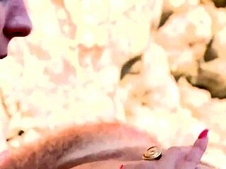 Two guys double penetrate blonde's big ass and tits right on the beach, she's loving it!