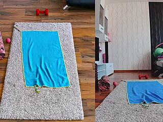 check out our curvy fat asses spreading in dual cam naked yoga