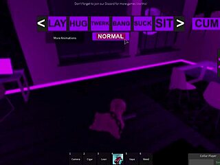 slutty roblox bitch GETS POUNDED in ANAL and BLOWJOB game footage