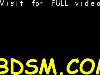 Hardcore BDSM Brunette Slave Endures Blowjob, Masturbation, and Brutal Toy Torment