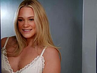 naughty blonde teen chloe rose spies on stepdad then licks his cock before he fucks her tight pussy