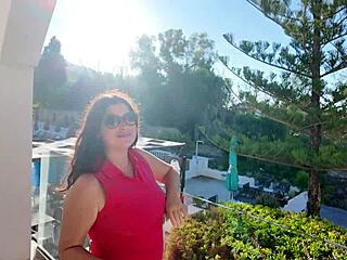 early morning hotel quickie with horny stepmom's hairy wet pussy creampie