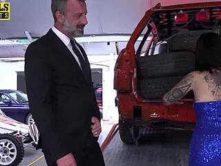 Alicia dark bends over for rough anal assfucking to mouth in lingerie and heels