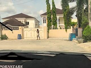 stumbled on a busty ebony with big ass on the street and fucked her wet pussy doggystyle that day