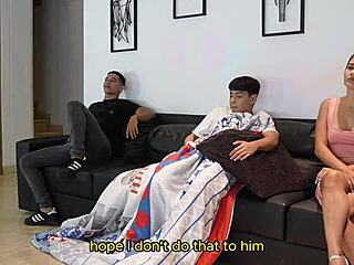 hey, my hubby's banging lil timy's girlfriend right in our kitchen!