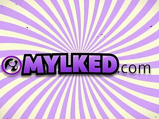 i'm leaking milk while draining your balls dry on this milking table handjob... uh oh