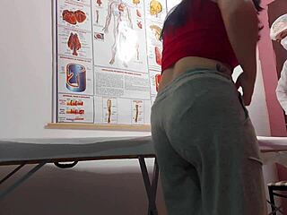 ginecologista fingers asshole fucks tight patient bareback rough