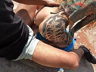 hot beach gathering turns wild with playful brazilian girls